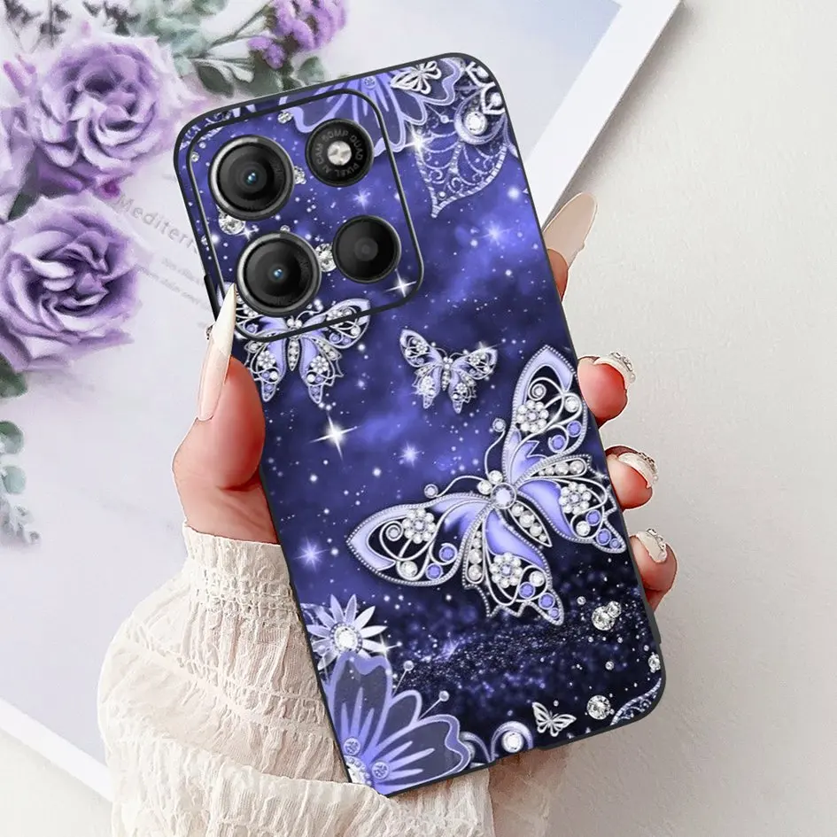 Für Motorola Moto G15 Fall Neue Mode Schmetterling Weiche Silikon Schützen Telefon Abdeckung Für Motorola Moto G75 Fundas G75 G15 stoßstange – Detail 6