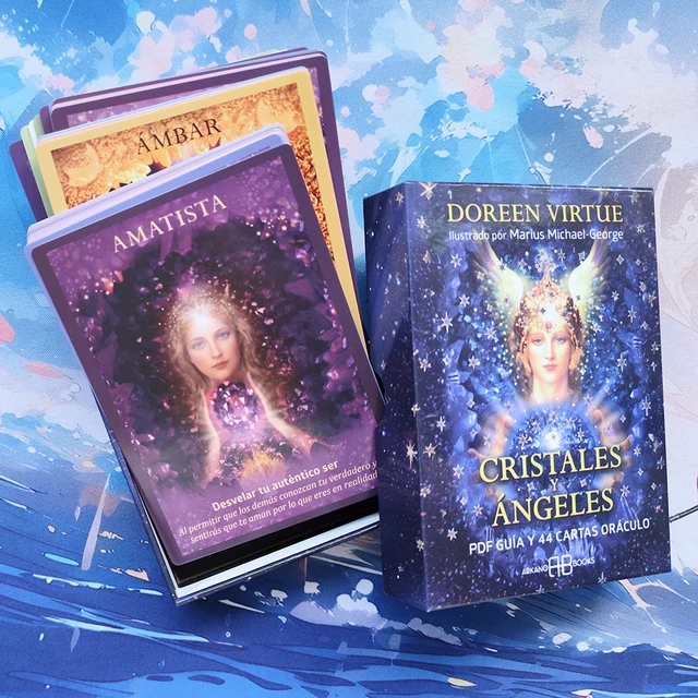 oracle in Spanish Crystal Angels Oracle Cards: A 44-Card