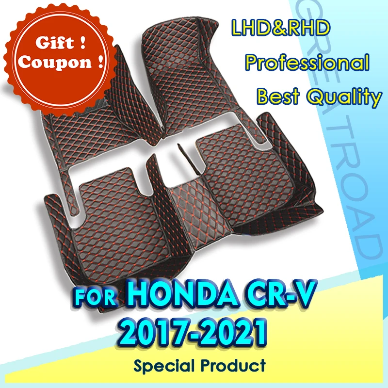 

Автомобильные коврики для Honda CRV 2017 2018 2019 2020 2021, оригинальные накладки на стопы, аксессуары для интерьера