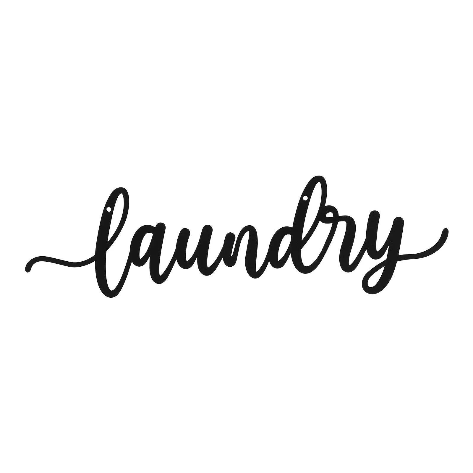 

Iron Letter Pendant Laundry Decor Hanging Adornment Chic Room Signs Ornament
