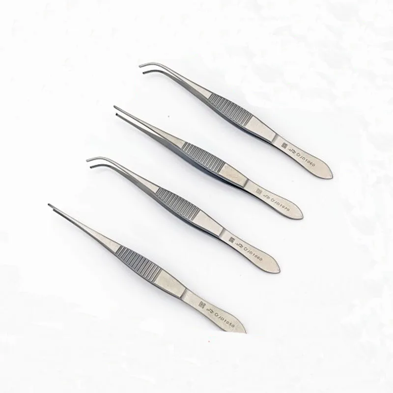 

Shanghai Admiralty Eye forceps Eye forceps 10cm straight head toothed eye plastic forceps small double eyelid tweezers
