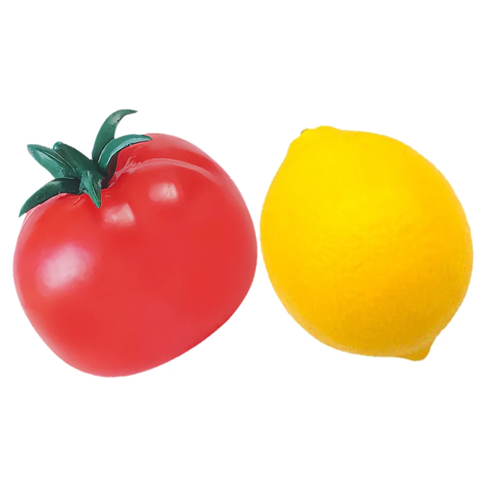 

Artificial Fruit Lovely Fidget Toy Squeezing Stress Balls Party Decompression Fruits Compact Lemon