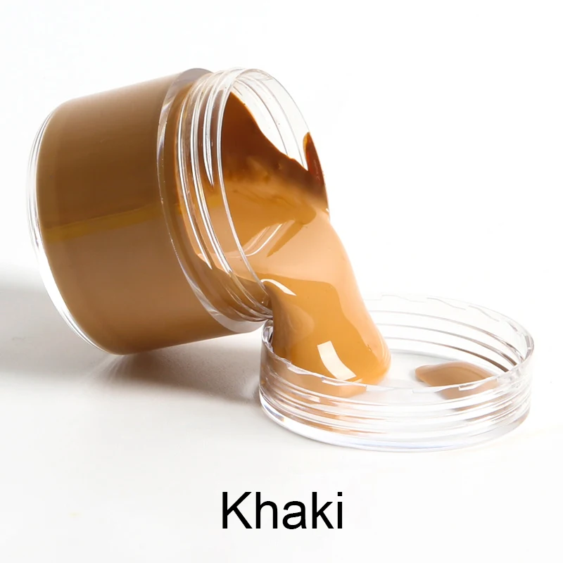 Khaki Leather Stain Diy Leather Bag Sofa Shoes Clothing Refurbishment Change Color Paste Leather Pigment Leather Making Supplies