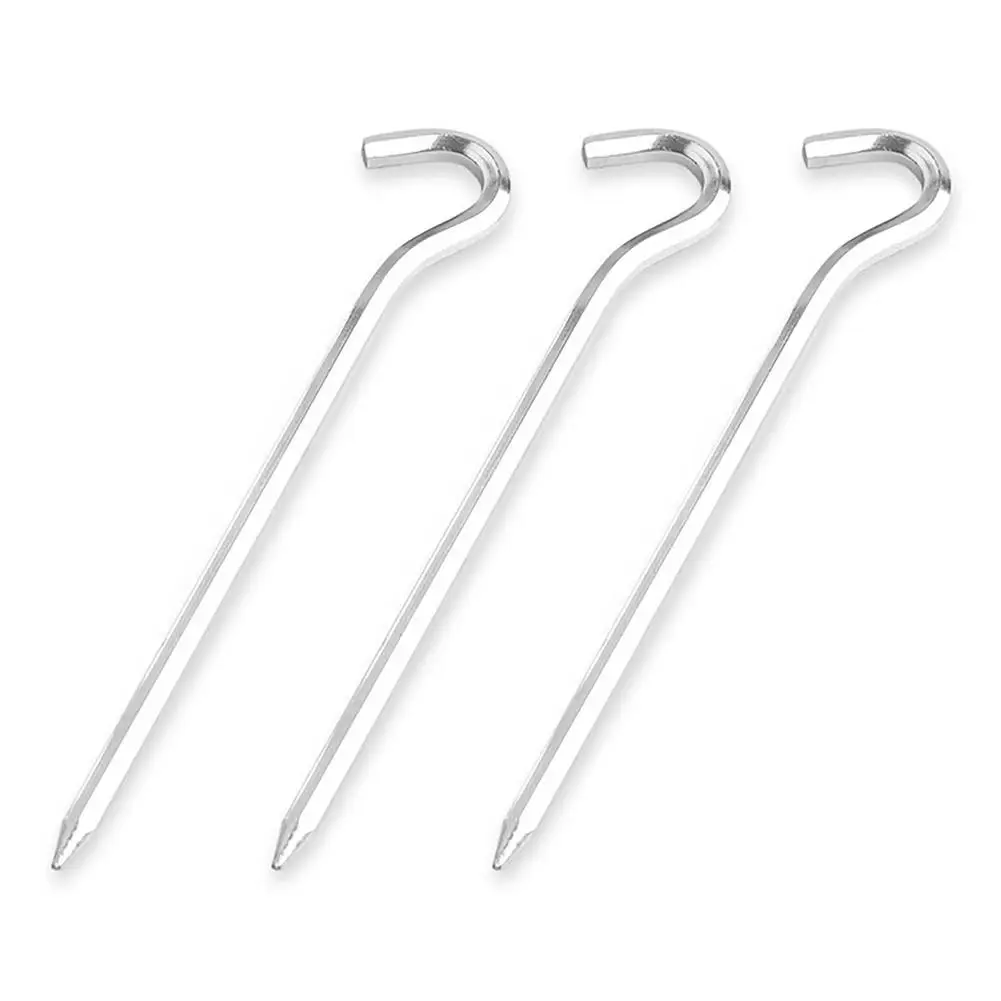 

20pcs Tent Stakes Aluminum Alloy Hexagon Rod Garden Tent Pegs Heavy Duty Tent Hooks Camping Tent Ground Pegs Hook Dropship