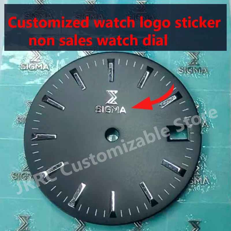 Time Watch Sticker custom watch logo dial time sticker personalized gold silver metal ...