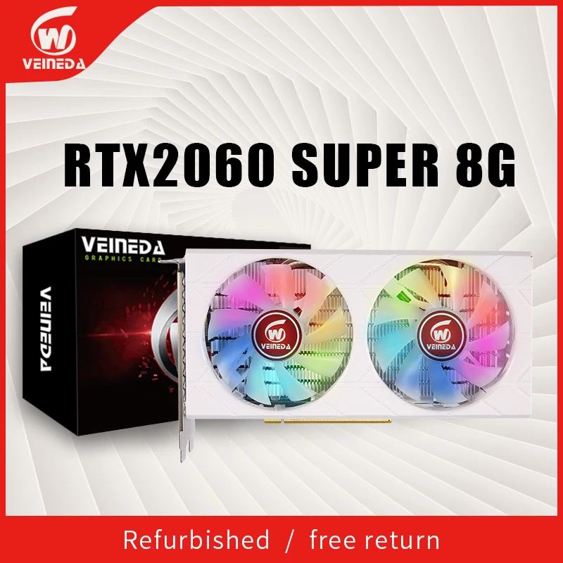 Veined Rtx 2060 Super 8Gb Scheda Grafica Da Gioco Per Pc Gddr6 256Bit 8Pin Pci Express 3.0X16 Rtx2060S Super Schede Video Gpu
