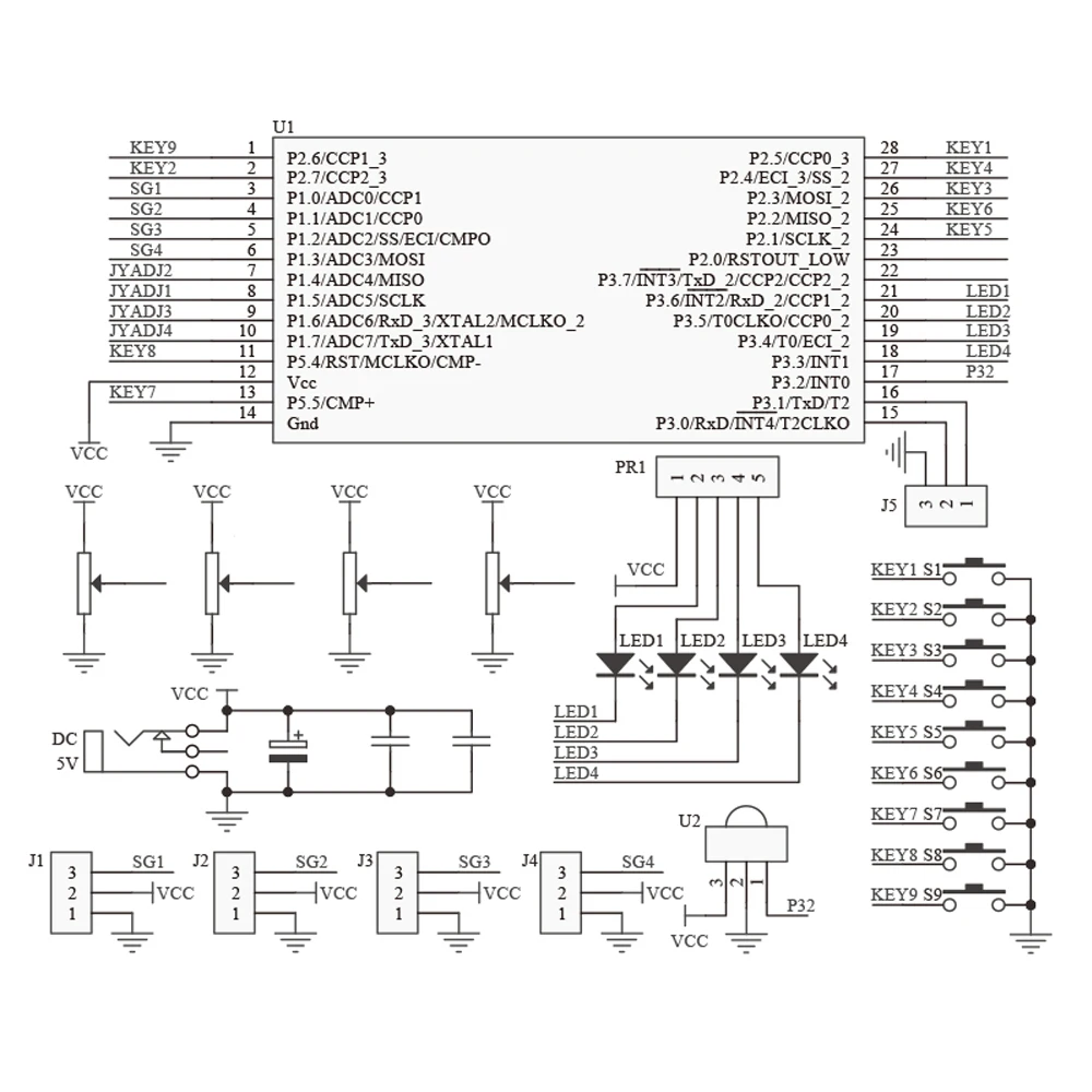 4DOF Acryl-Roboterarm-Klauenbaugruppe, DIY-Elektronik-Kit für DIY-Löten, Übungsset, kompatibel mit 51, Mikrocontroller DC5V – Detail 11