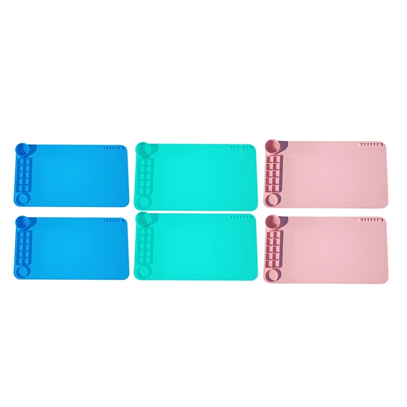 

2-Pack Of Silicone Graffiti Painting Pads Clear Tracing Coloring Book Craft Pad Art Pad Color Palette