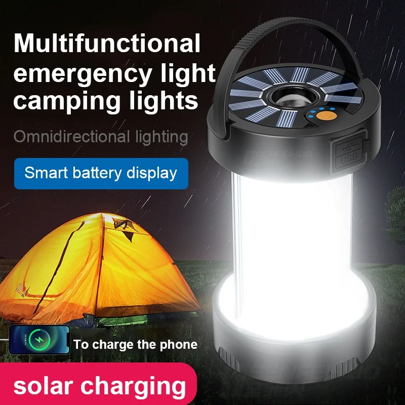 LED Camping Lamp with Hook LED Tent Light Type-C USB Rechargeable Lamp  Waterproof 3 Modes Outdoor Lighting BBQ Atmosphere Lights - AliExpress