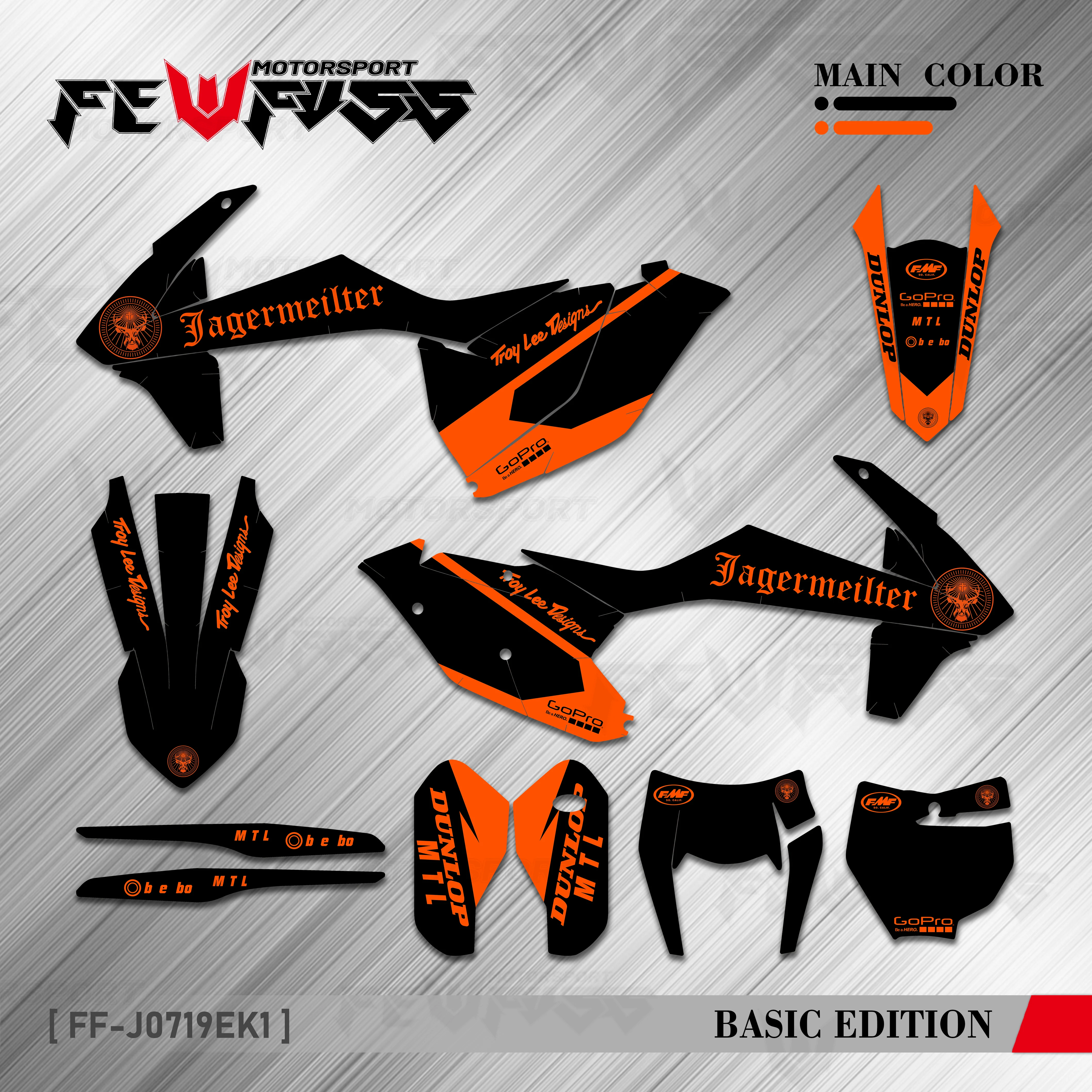 

FEWFUSS For KTM 125 250 350 450 500 SX SXF XC XCF 2016 2017 2018 EXC EXCF XCW 2017 2018 2019 Graphics Decals Stickers Background