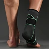 Adjustable Ankle Support Compression Ankle Brace Protector for Running Soccer Basketball Nylon Knitted Bandage Ankle Strap 3