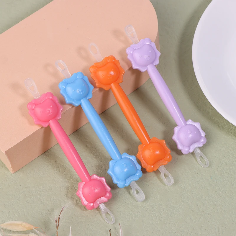 1pc Baby Cleaner Spoon Double-headed Soft Wax Curette Picker Nose Cleaner Silicone Ear Wax Pickers Clean Tweezers