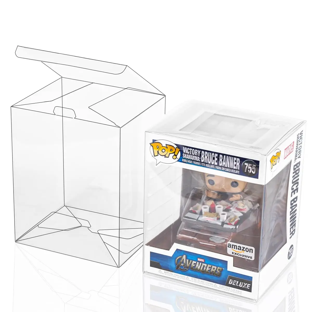 Lot de 100 étuis de protection compatibles avec les figurines