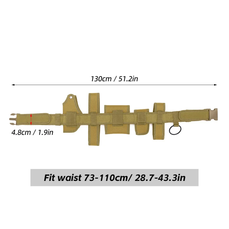 Adjustable Heavy Duty 6 In 1 Utility Belt Law Enforcement