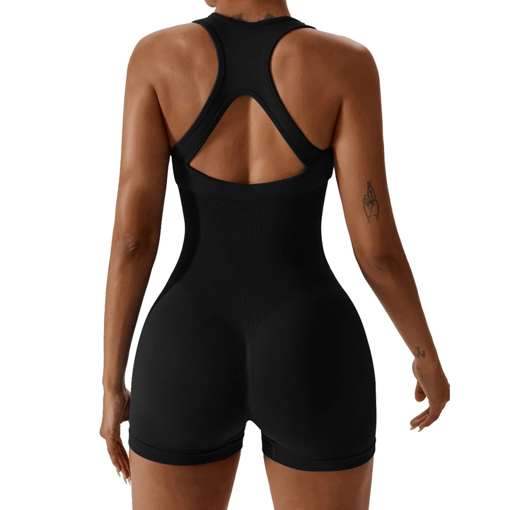 Women Seamless Jumpsuit Sports Tights Yoga Push Up Sport Training Wear Gym Fitness Workout Clothing