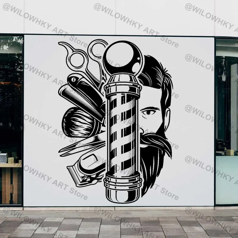 No.34アメリカンbarberポスター額縁有リーゼント Barber Shop Open Closed Tattoo Poster Metal Stamping Tin