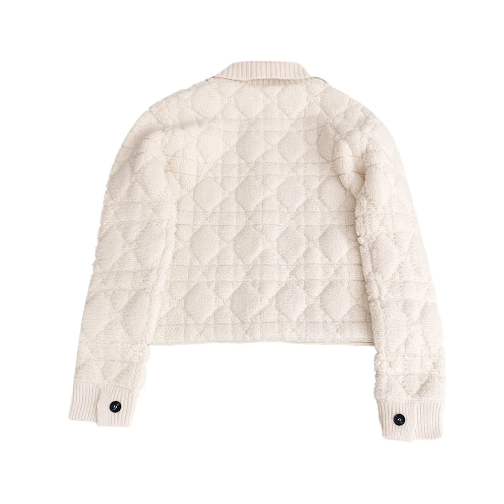 

NIGO White Lamb Wool Knitted Jacket Ngvp #nigo6561