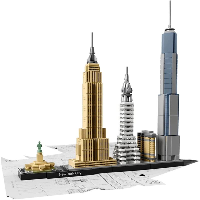 New York London Pairs Dubai Lanmark City Skyline Building Blocks 21052 21044  21028  21034 21032 21027 Construction Bricks Set 2