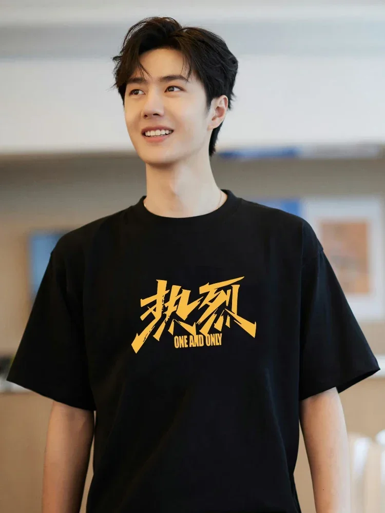 王一博 85デザインTシャツ(LLサイズ)半袖綿100オートバイTシャツ Champion チャンピオン Tシャツ 半袖 ヘビーウェイト 厚手