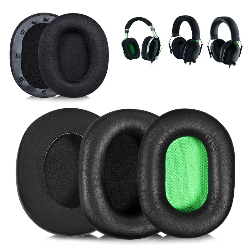교체용 이어 패드 쿠션 헤드밴드 키트, Razer Black Shark V1 V2 V2SE Pro 헤드셋 헤드폰 메모리 폼 이어 패드