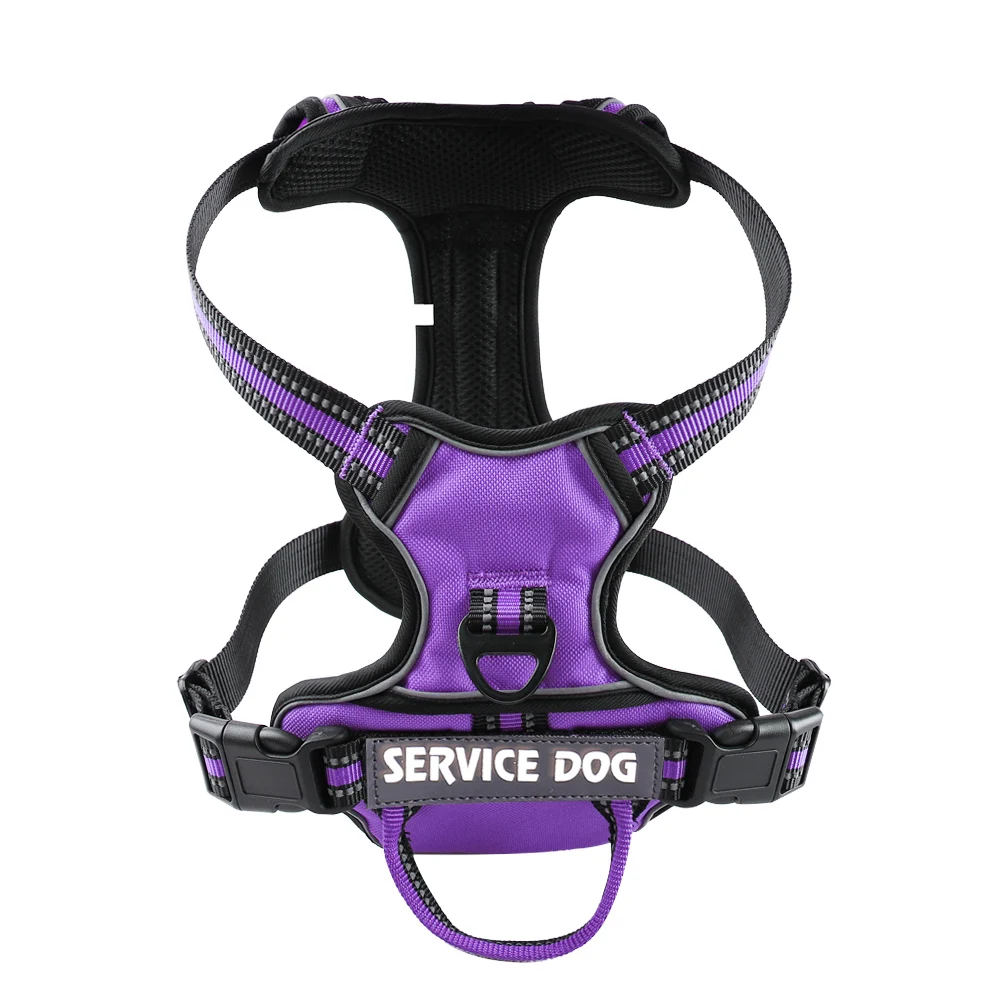 Nylon Dog Harness Vest Reflective Dog Harness Personalized Breathable Adjustable Pet Harness Leash For Small Medium Large Dogs 