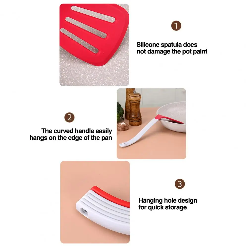 Silicone Kitchenware Set 6-piece Silicone Kitchen Utensil Set Storable Non-stick Heat-resistant Spatulas for High-temperature