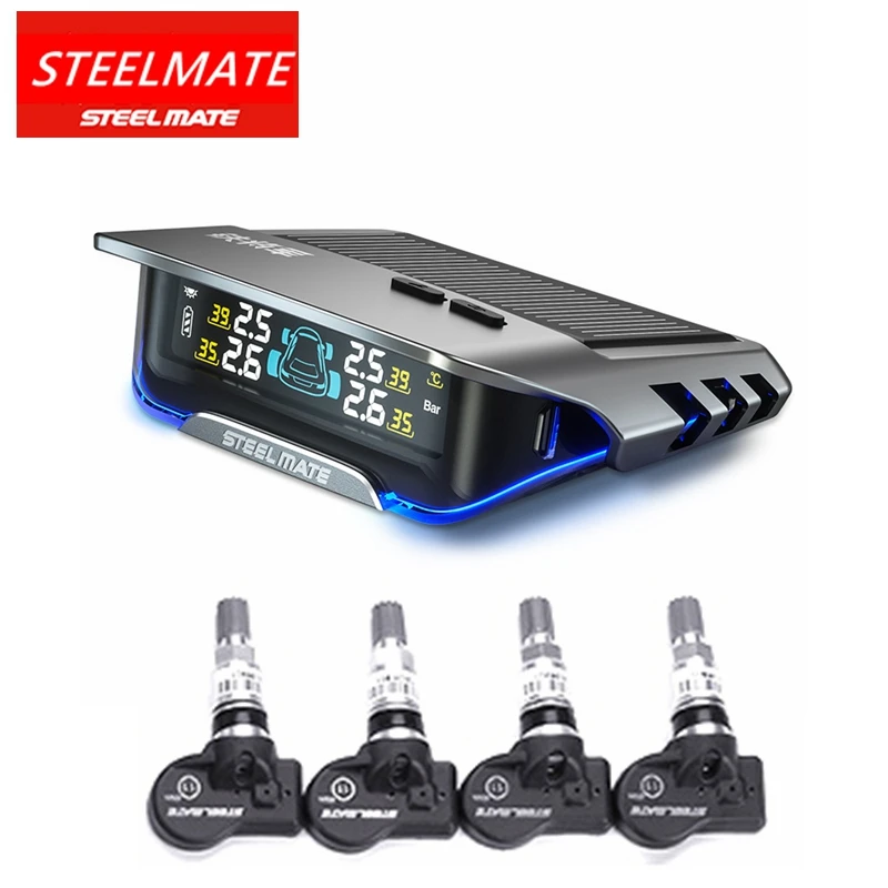 STEELMATE-solar-powered-tpms-X1-tire-pressure-monitoring-system-with ...
