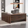 62.2" Executive Desk with Mobile File Cabinet, L-Shaped Office Desk with Storage Shelves, Large Computer 6