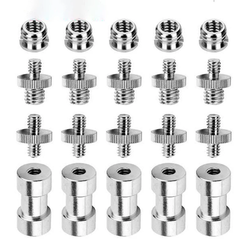 Description Picture 4 of itemPhoto Photography Fixed 1/4 3/8 Inch Converter Camera Screw Mount Quick Release Plate Adapter Flash Shoe For Tripod Monopod Set