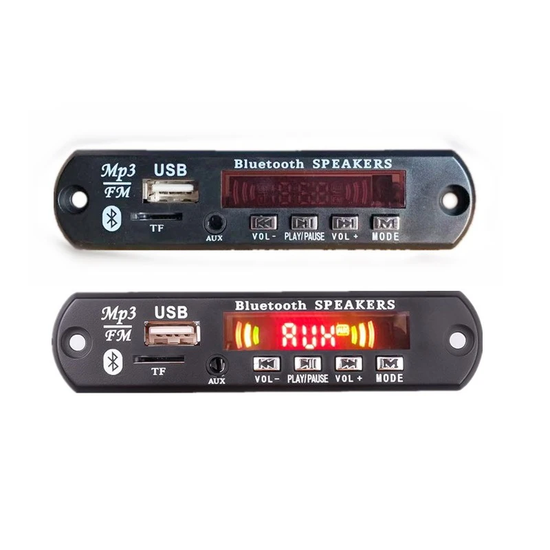 앰프 MP3 디코더 보드, 자동차 MP3 플레이어, USB 레코드 모듈, FM 라디오 AUX, 스피커용 핸즈프리 오디오 DIY