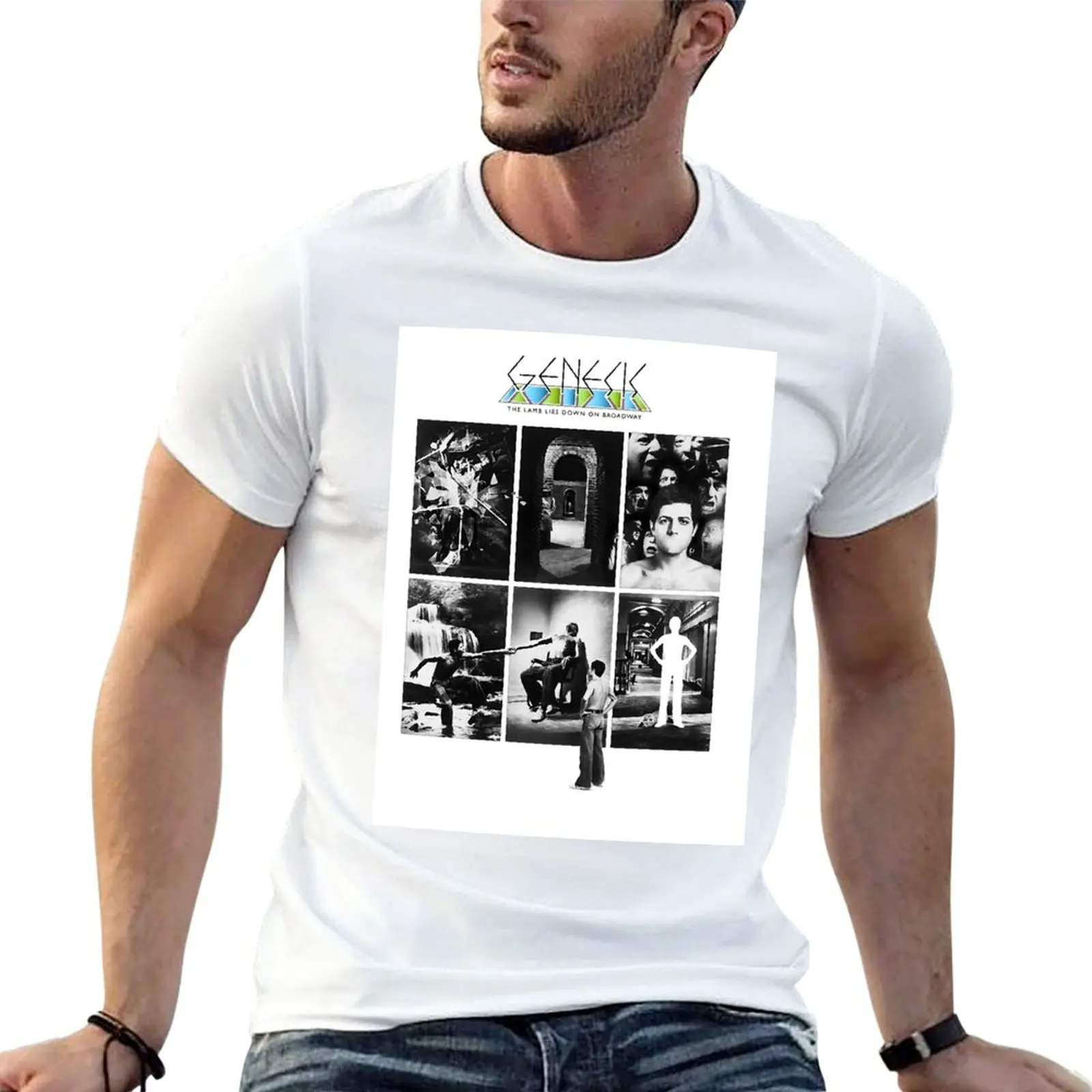 The Lamb Lies Down On Broadway T-Shirt Maglietta Divertente Magliette Personalizzate Magliette Vintage Da Uomo