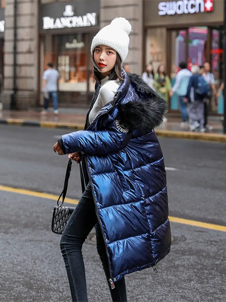New Women Long Coat Parkas Female 