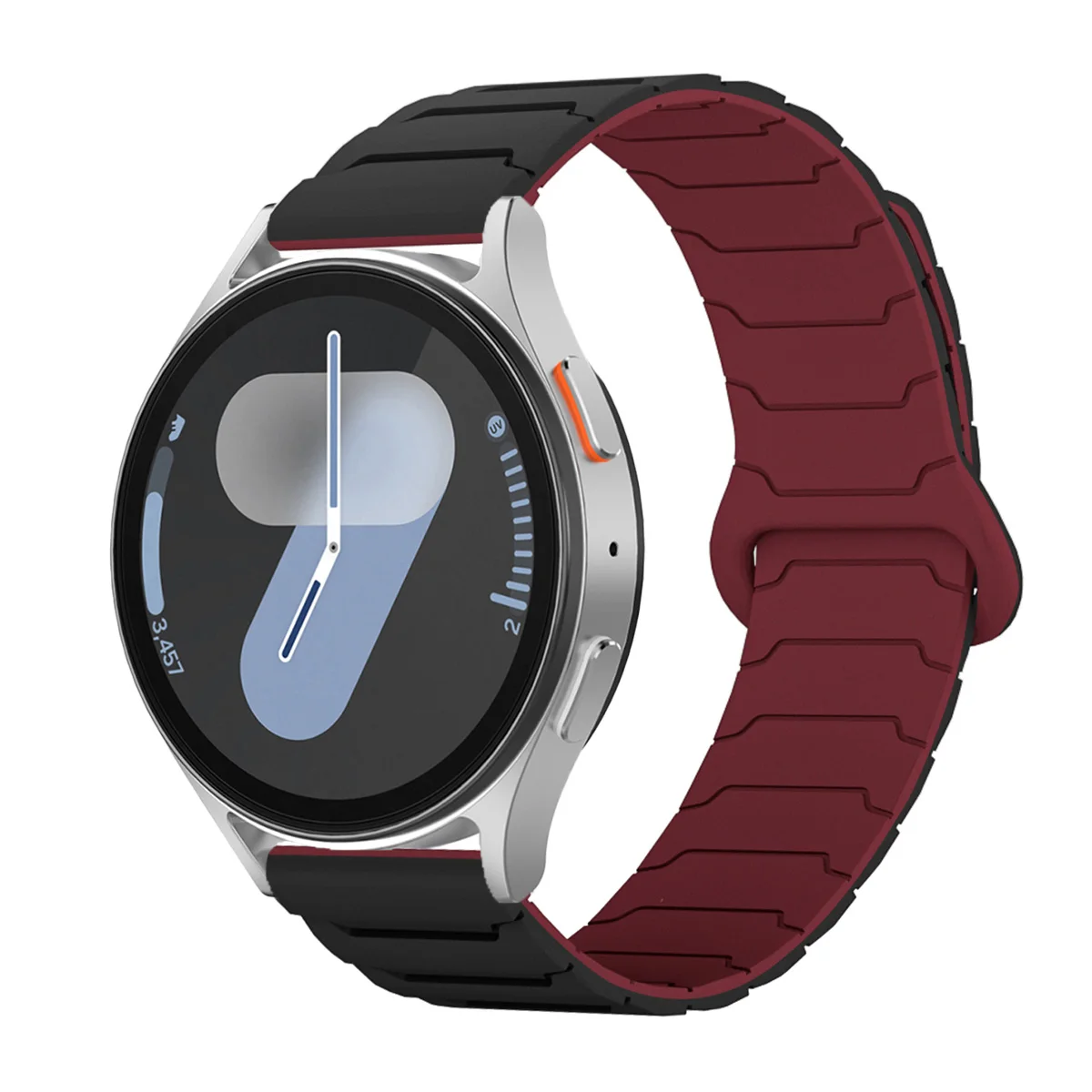 Sleek Magnetic Loop Band with Silicone Strap - 22mm/20mm