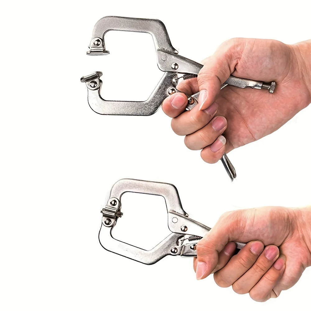 6 Inch Industrial Grade C-Clamp Set Heavy Duty Steel Woodworking Pliers