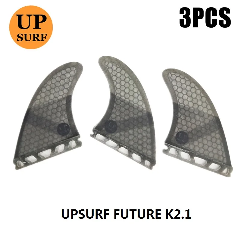 Surf Single Tabs Fins blue Honeycomb Fin UK2.1 Surfboard Fin Single Tabs Basic Tri set