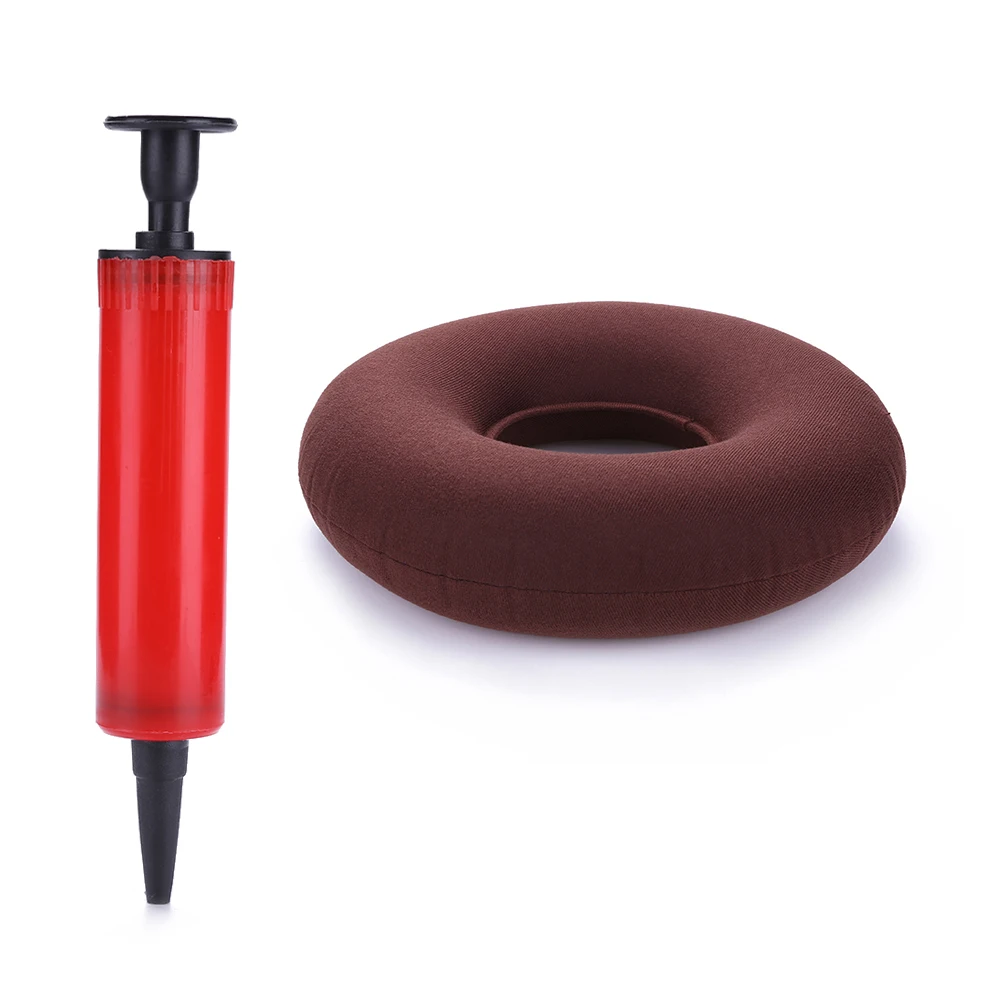 1pcs Hip Support Medical Hemorrhoid Seat Pad Massage Cushion with Pump New Support Inflatable Ring Round Pillow Donut Chair Pad