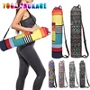 Yoga Mat Bag Carrier Adjustable Shoulder Strap Printing Portable for Fitness Sports Carrier Adjustable Shoulder Strap Printing 5