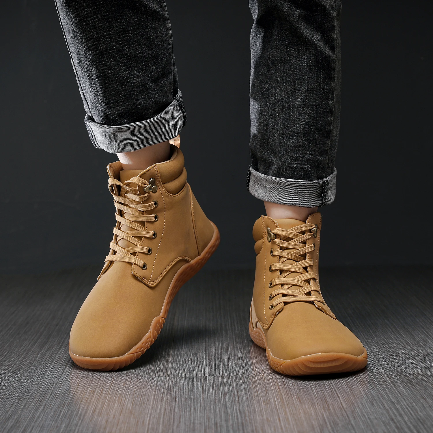 Waterproof Wide Toe Box Platform Walking Boots - Warm Winter Snow Footwear for Hiking - Barefoot Style for All Genders