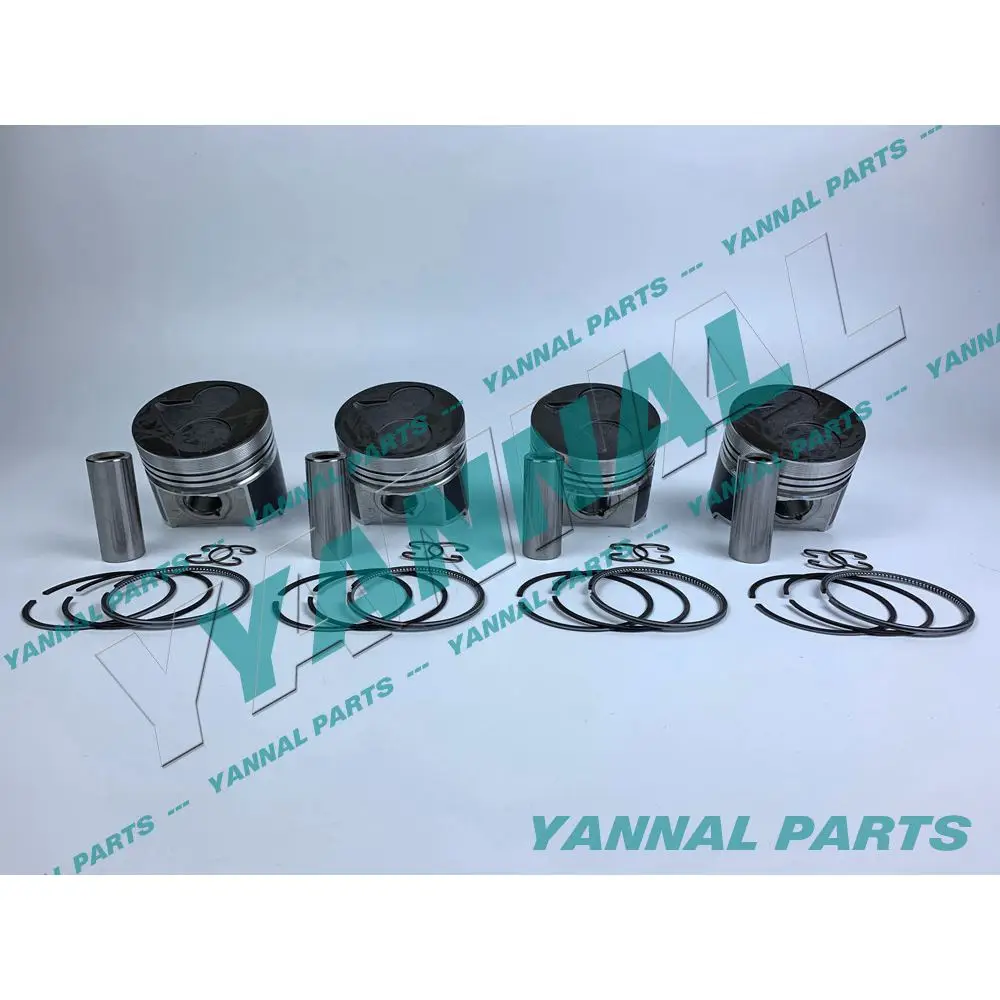 

HOT SALE 4 SETS STD PISTON (PIN & CLIP) W RINGS 1G466-2111 FOR KUBOTA V2203 V2403 ENGINE