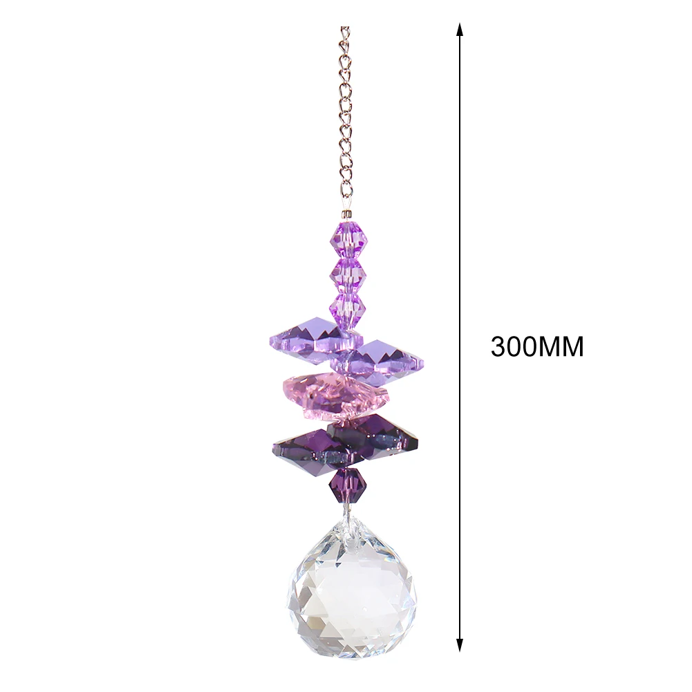 Suncatcher Crystal Wind Chimes Pendant Hexagon Diamond Prisms Hanging Rainbow Chaser Lighting Window Curtain Ornament Home Decor sun catcher crystal pendant sun catchers window ornament