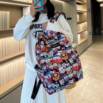 Zaino 2025 Nuovo zaino Graffiti alla moda Stile scolastico Studente delle scuole superiori Zaino per studenti di grande capacità