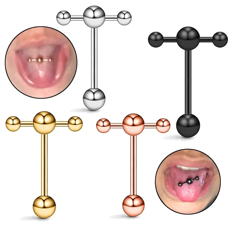Piercing Jewelry Body Piercing Jewelry Ear Piercing Jewelry Dumbbell Titanium Steel Tongue Nail Stainless Steel Ear Studs