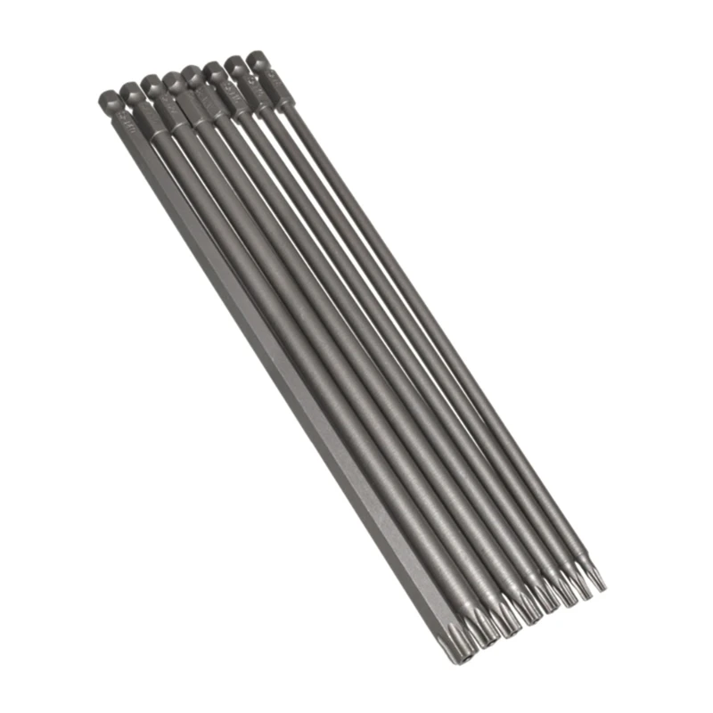 

Magnetic Drill Bit Set 1/4 Hexagonal Handle Screwdriver Bits 200mm 7.9'' Hex Shanks Star Screw Driver Drill Bits Drop Shipping