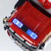 6x6 1/14 Scale RC Fire Truck Metal Chassis RTR Remote Control Fire Fighting Vehicles 2-speed Car Model with Sound Light Set Toys 5