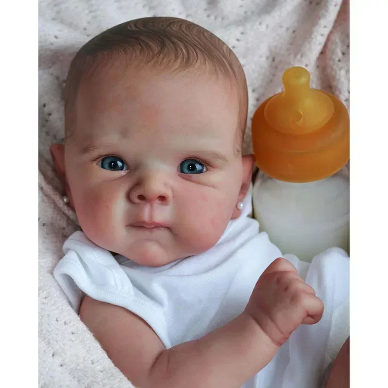 45cm Newborn Baby Full Body Vinyl Silicone Bettie Lifelike Baby Multiple Layers Painting 3D Skin with Visible Veins 5