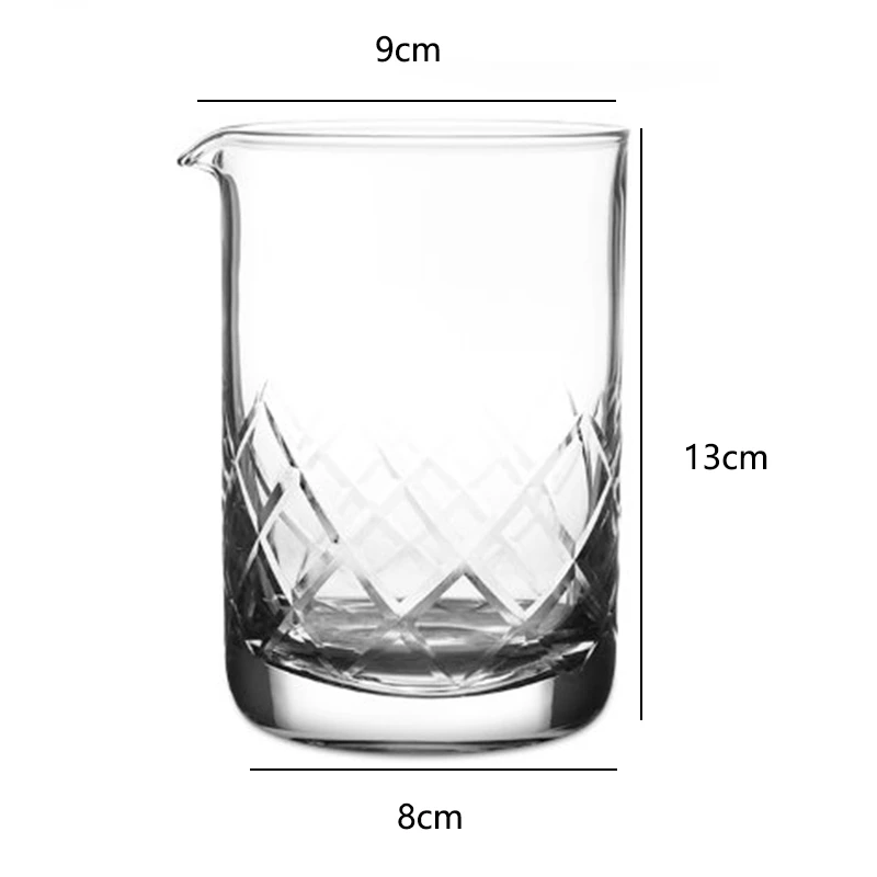 Cocktail Crystal Mixing Glass Bar Accessories Mixer Bartender Whisk Stir Cup Shaker