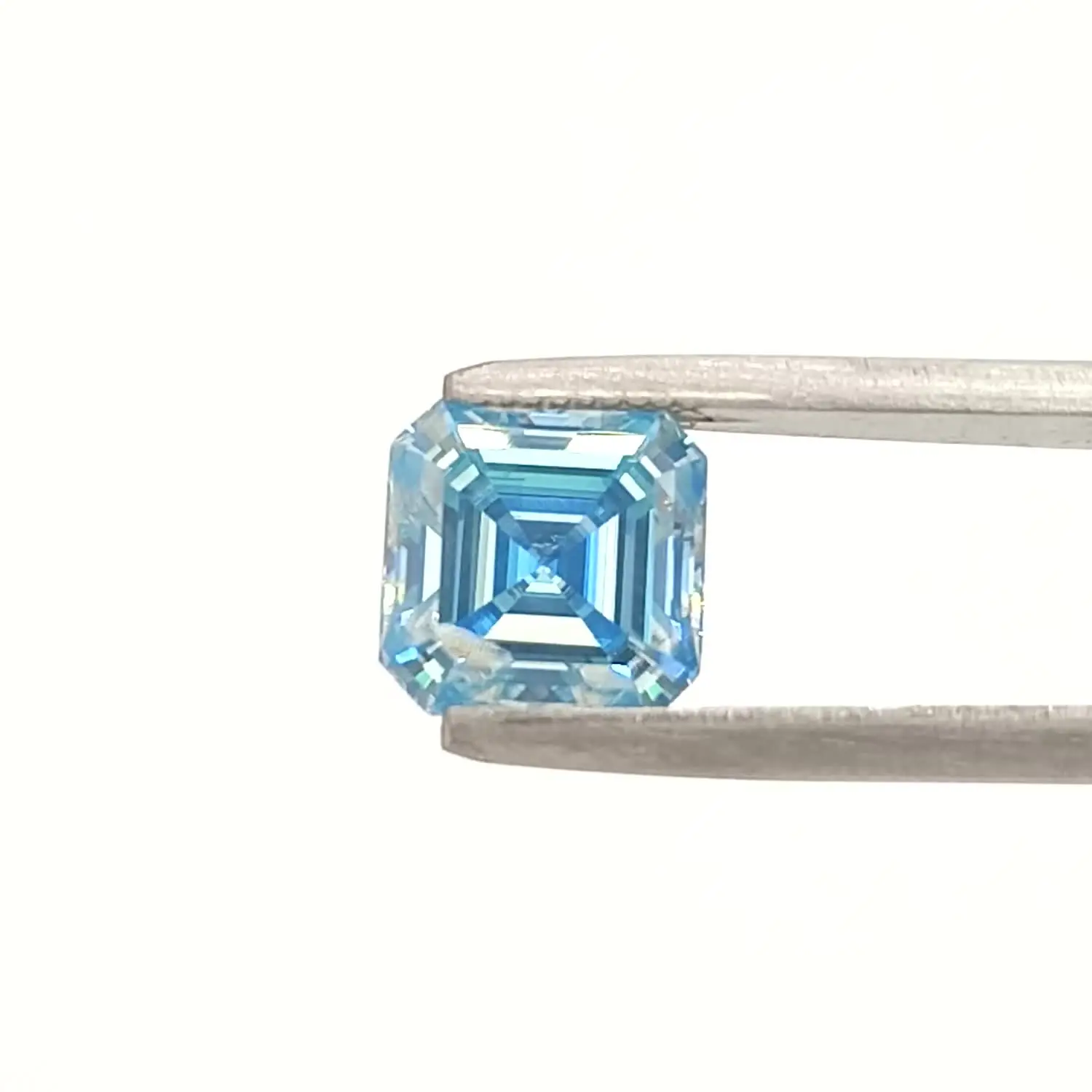 Муассанит Камень Asscher Cut Аквамарин Лабораторный бриллиант Женские ювелирные