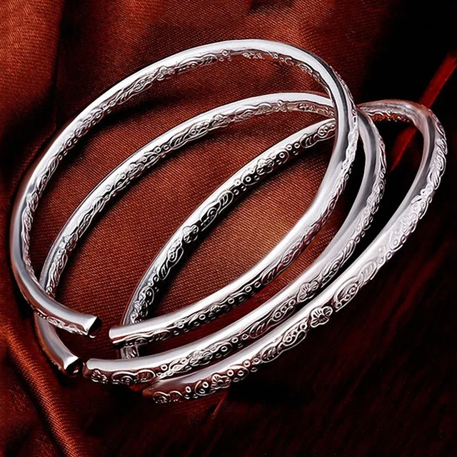 【美品】スタージュエリー SV925 バングル シルバー シンプル OXIDIZED SILVER STAR BANGLE(S)(2SU0904)SV925 バングル