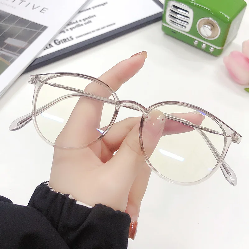 Ahora Ultralight Anti Blue Light Finished Myopia Glasses Frame for Student Women Men Clear Eyeglasses -0.75 1.25 1.75 2.25 2.75 4