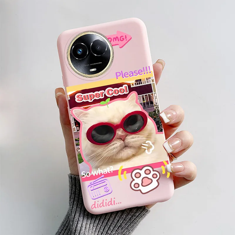 Cute Cartoon Cat and Funny Dog Silicone Phone Case Cover